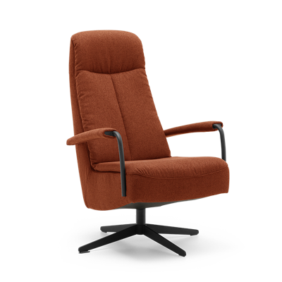 Draaifauteuil C-104 Donkeroranje Stof Draaifauteuil C-104 Donkeroranje Stof