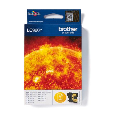 Brother inktcartridge, 260 pagina&apos;s, OEM LC-980Y, geel - thumbnail