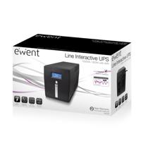 Ewent EW3948 - UPS - 230 Volt wisselstroom V - 600 Watt - 1000 VA - 7 ampère-uur - RS-232, USB - thumbnail
