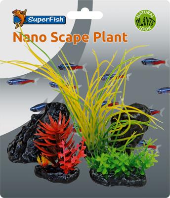 Superfish Nano Scape Plant Set - 5-delig Decoratiepakket voor Tropisch Nano-Aquarium - thumbnail