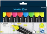 Schneider Schreibgeräte Textmarker Textmarker Job sortiert Karton-Etui 8 Stück Aktion 115068 1 stuk(s) - thumbnail