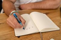 Schneider S-188733 Rollerball Base Senso M + Licht Blauw - thumbnail