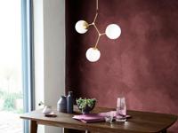 Hanglamp DAMSON 3 lampen geel - thumbnail