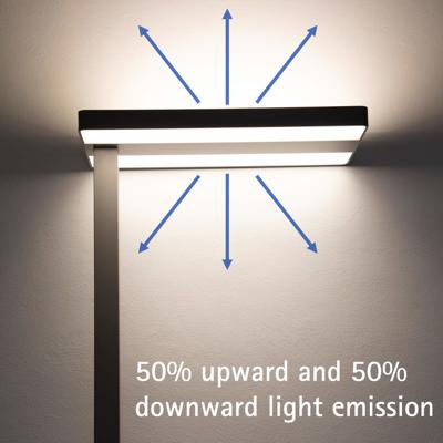 Vloerlamp MAUL Javal LED dimbaar hoog 195cm aluminium
