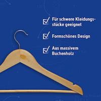 Maul Kledinghanger 9453370 (b x h) 45 cm x 22 cm Hout Hout 8 stuk(s) - thumbnail