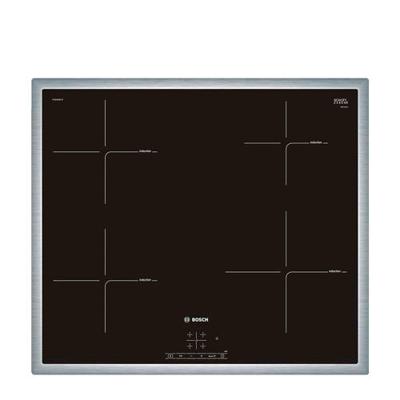 Bosch Serie 4 PUE645BF1E kookplaat Zwart, Roestvrijstaal Ingebouwd Zone van inductiekookplaat 4 zone(s)