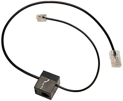 Plantronics 86009-01 vervangende aansluitkabel voor vaste telefoon voor CS/Savi serie, zwart