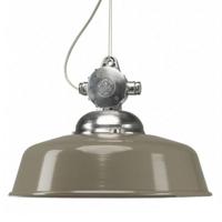 Hanglamp aan ketting Detroit Retro aluminium met Taupe deksel - thumbnail