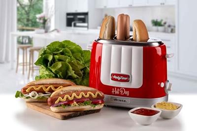 Ariete party time hotdogmaker 0206/00 hot dog maker (rood/wit)