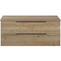 Seville Badmeubelset 120 cm - 2 Laden Dsu - Wastafelblad Natuur Eiken Edge Greep - thumbnail