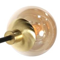Steinhauer Design hanglampConstellation zwart met amber glas - 3805ME - thumbnail
