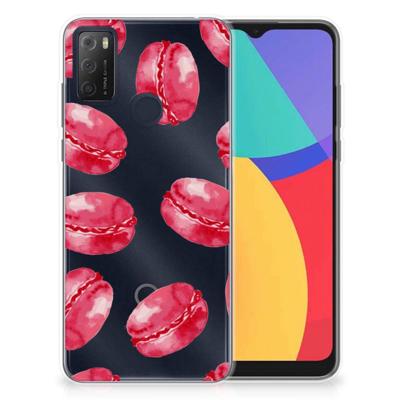 Alcatel 1S (2021) | Siliconen Case | Pink Macarons
