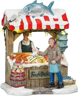 Fish market battery operated l9xb7xh11 cm Luville - Luville Fish market battery operated l9xb7xh11 cm Luville - Luville