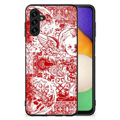 Telefoonhoesje Samsung Galaxy A13 5G | A04s Angel Skull Rood Telefoonhoesje Samsung Galaxy A13 5G | A04s Angel Skull Rood