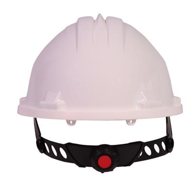 Veiligheidshelm met verstelbare draaiknop - Wit