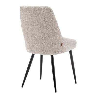 Furnihaus Eetkamerstoel Oscar Boucle Beige Set van 4