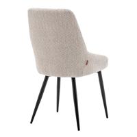 Furnihaus Eetkamerstoel Oscar Boucle Beige Set van 4 - thumbnail
