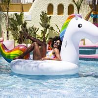 Swim Essentials Opblaasdier XXL 180 x 80 cm Eenhoorn wit - thumbnail