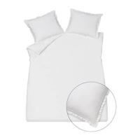 Vandyck Pure Ruffle Dekbedovertrek 240 x 200/220 cm - Wit - thumbnail