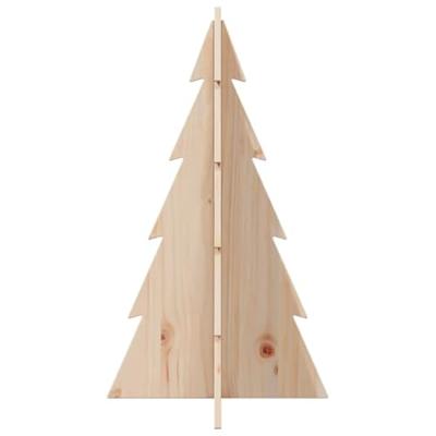 VidaXL Kerstdecoratie kerstboom 80 cm massief grenenhout