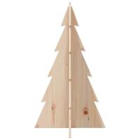 VidaXL Kerstdecoratie kerstboom 80 cm massief grenenhout - thumbnail