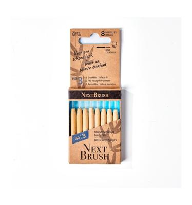 Bamboe interdentale ragers ISO 3 8 Stuks