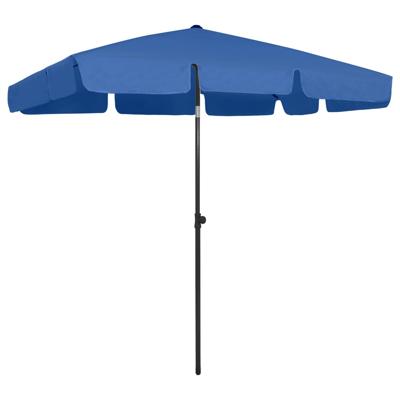 VidaXL Strandparasol 200x125 cm azuurblauw VidaXL Strandparasol 200x125 cm azuurblauw