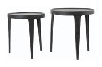 Light & Living Bijzettafel 'Tobias' Set van 2 stuks, zwart - thumbnail