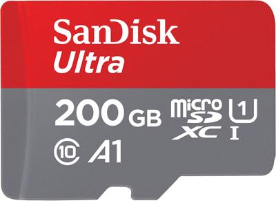 SanDisk Ultra MicroSDXC UHS-I Kaart SDSQUAR-200G-GN6MA - 200GB