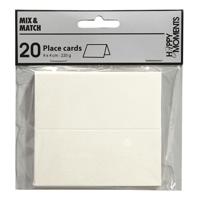 Creativ Company Naamkaarten, afm 9x4 cm, 220 gr, wit, 20 stuk/ 1 doos - thumbnail