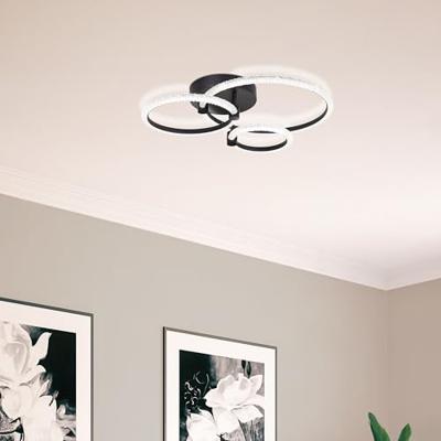 Brilliant Ronde plafondlampAydin zwart - G80746/76