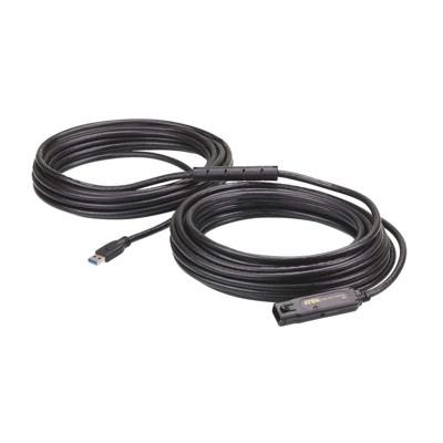 ATEN UE3315A USB-kabel USB 4.0 RJ45 15.00 m Zwart Actief met signaalversterking