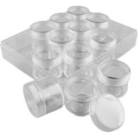 Creativ Company Opslagdoos met potjes, h: 30 mm, d 35 mm, 20 ml, 12 stuk/ 1 set - thumbnail