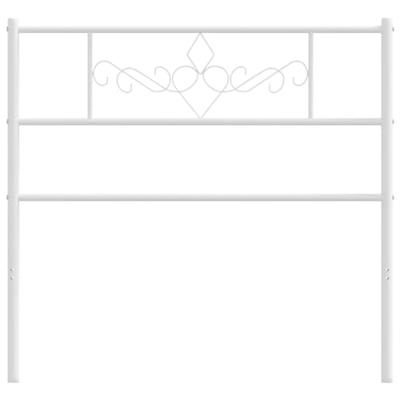Hoofdbord 75 cm metaal wit