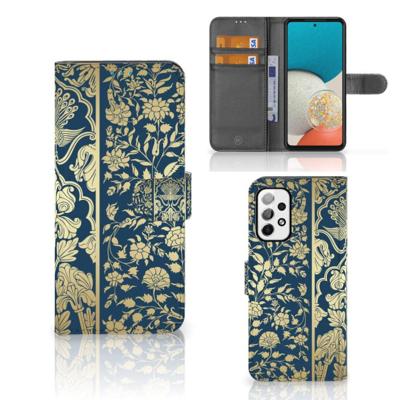 Samsung Galaxy A73 5G Hoesje Beige Flowers Samsung Galaxy A73 5G Hoesje Beige Flowers