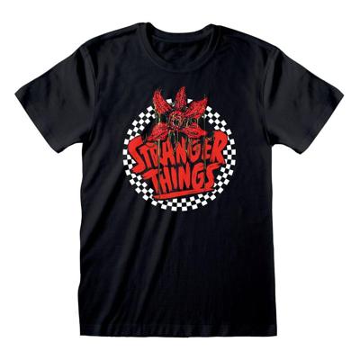 Stranger Things T-Shirt Checkered Circle Size L