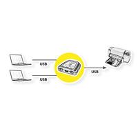 VALUE handmatige USB 2.0 printerswitch, 2 ports - thumbnail