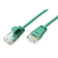 ROLINE GREEN UTP patchkabel Cat.6A (Class EA), LSOH, extra dun, groen, 0,5 m - thumbnail