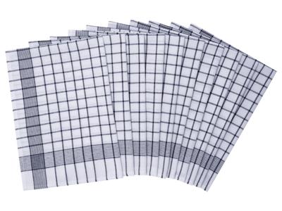 W5 Set van 10 theedoeken 50 x 70 cm (Blauw)