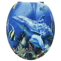 Toiletbril dolfijn MDF - thumbnail