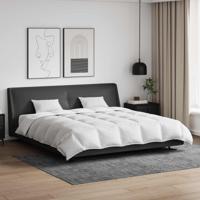 VidaXL Dekbed set met kussen 3 pcs wit donsveertjes - thumbnail