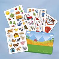 Totum verwijderbare raamstickers boerderij 70 stuks - thumbnail