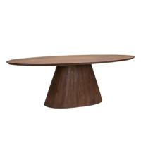 Tower Living Ovale Eettafel 'Premana' Mangohout, 220 x 120cm, kleur Bruin - thumbnail