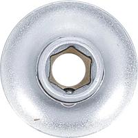 BGS technic Bit Adapter with Retaining Ball Square 1/2" to Hex 1/4" - thumbnail