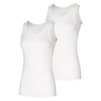 Apollo Singlet Dames Bamboo Wit 2-pack-L - thumbnail