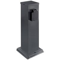 Heitronic 501335 Stopcontactsplitter Antraciet Aanraakbeveiliging - thumbnail