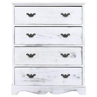 Ladekast 60x30x75 cm hout wit - thumbnail