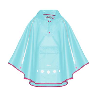 Playshoes regenponcho met tas Aquablauw-XL