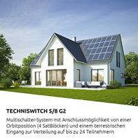 TechniSat Techniswitch 5/8 G2, DC-NT Satelliet multiswitch Ingangen (satelliet): 5 (4 satelliet / 1 terrestrisch) Aantal gebruikers: 8 - thumbnail