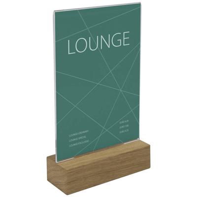 Sigel TA252 Tafelstatief Voor papierformaat: DIN A6 Glas (helder), Hout 1 stuk(s) Sigel TA252 Tafelstatief Voor papierformaat: DIN A6 Glas (helder), Hout 1 stuk(s)